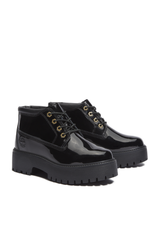 Glossy Platform Chukka Boots