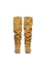 Tall Pull On Leather Boots