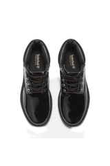 Shiny Patent Leather Waterproof Boots