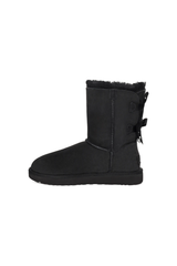 Cozy Sheepskin Boots with Satin Bows