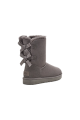 Cozy Sheepskin Boots with Satin Bows
