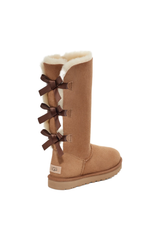 Tall Bow Detail Sheepskin Boots