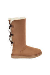 Tall Bow Detail Sheepskin Boots