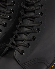Matte Black Lace Up Boots