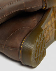 Distressed Leather Lace Up Boots