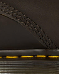 Distressed Leather Lace Up Boots