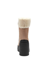 Fuzzy Lined Heeled Boots