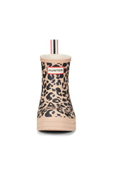 Leopard Print Insulated Rain Boots