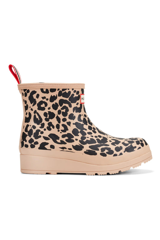 Leopard Print Insulated Rain Boots