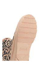 Leopard Print Insulated Rain Boots