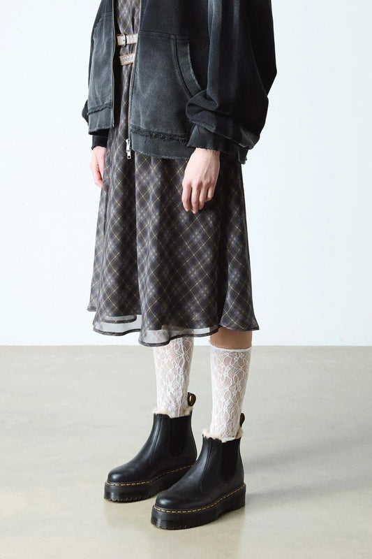 Chunky Platform Fur Lined Chelsea Boots