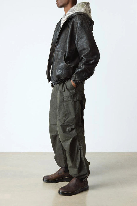 Distressed Leather Chelsea Boots