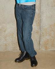 Yellow Stitch Leather Ankle Boots