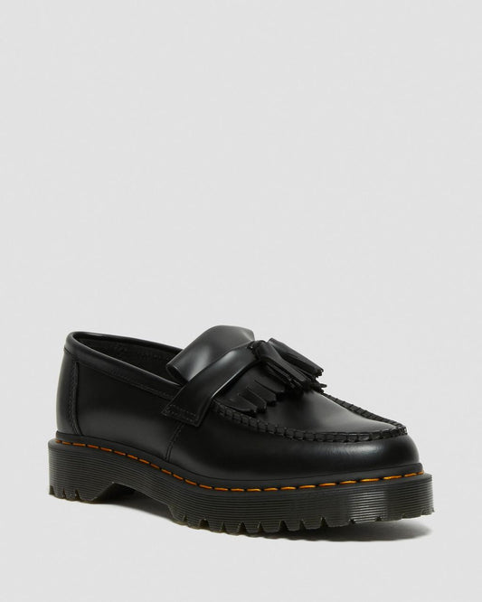 Black Tassel Platform Loafers