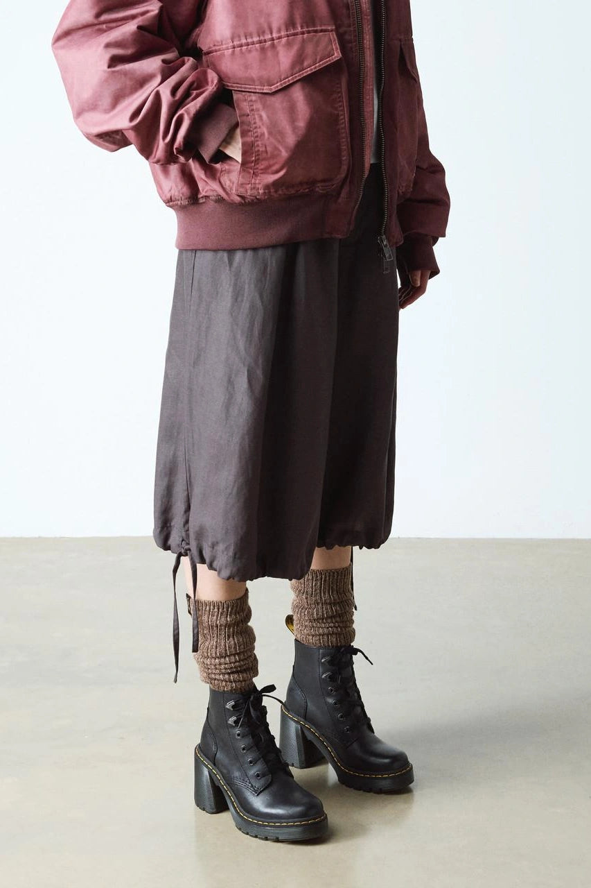 Chunky Flared Heel Boots