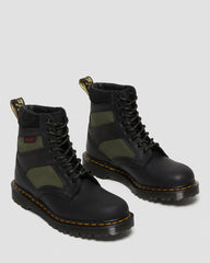 Padded Panel Lace Up Boots