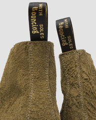 Olive Suede Lace Up Boots