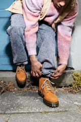 Textured Suede Ankle Boots