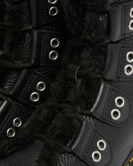 Faux Fur Lined Lace Up Boots