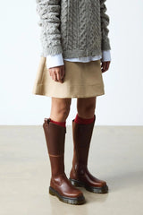 Square Toe Knee High Boots