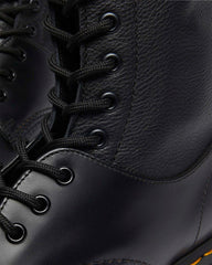 Black Leather Lace Up Boots