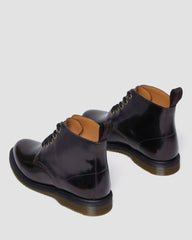 Polished Leather Lace Up Boots