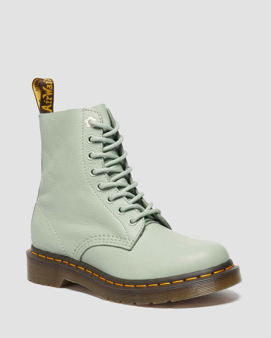Pastel Green Lace Up Boots