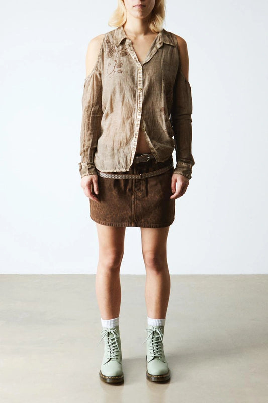 Pastel Green Lace Up Boots