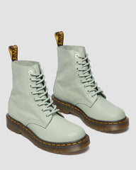 Pastel Green Lace Up Boots