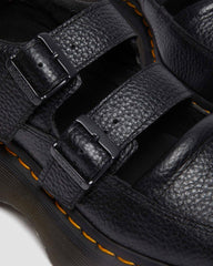 Chunky Leather Strap Mary Jane Shoes