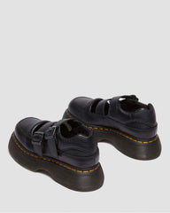 Chunky Leather Strap Mary Jane Shoes