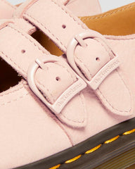Pink Nubuck Mary Janes