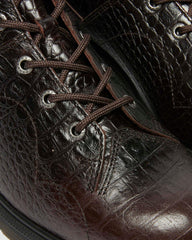 Croc Embossed Ankle Boots