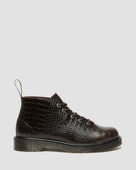 Croc Embossed Ankle Boots
