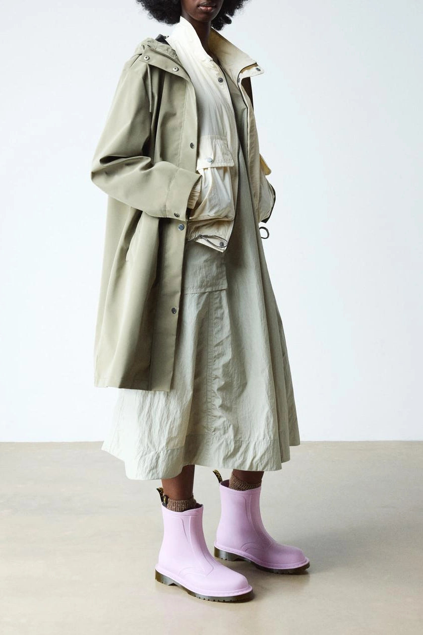 Pink Waterproof Ankle Boots