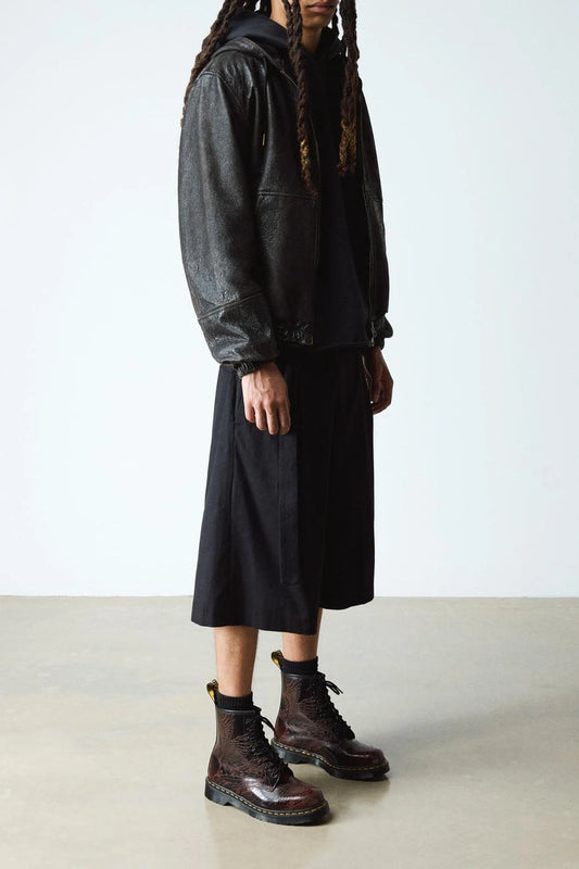 Phoenix Etched Leather Boots