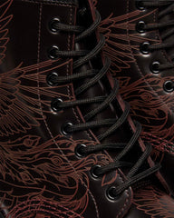 Phoenix Etched Leather Boots