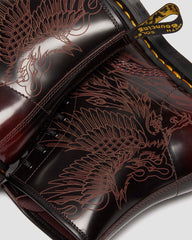 Phoenix Etched Leather Boots
