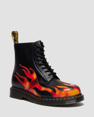Fiery Combat Boots