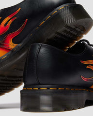 Flame Embellished Leather Shoes