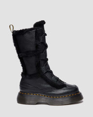 Cozy Faux Fur Lace Up Boots