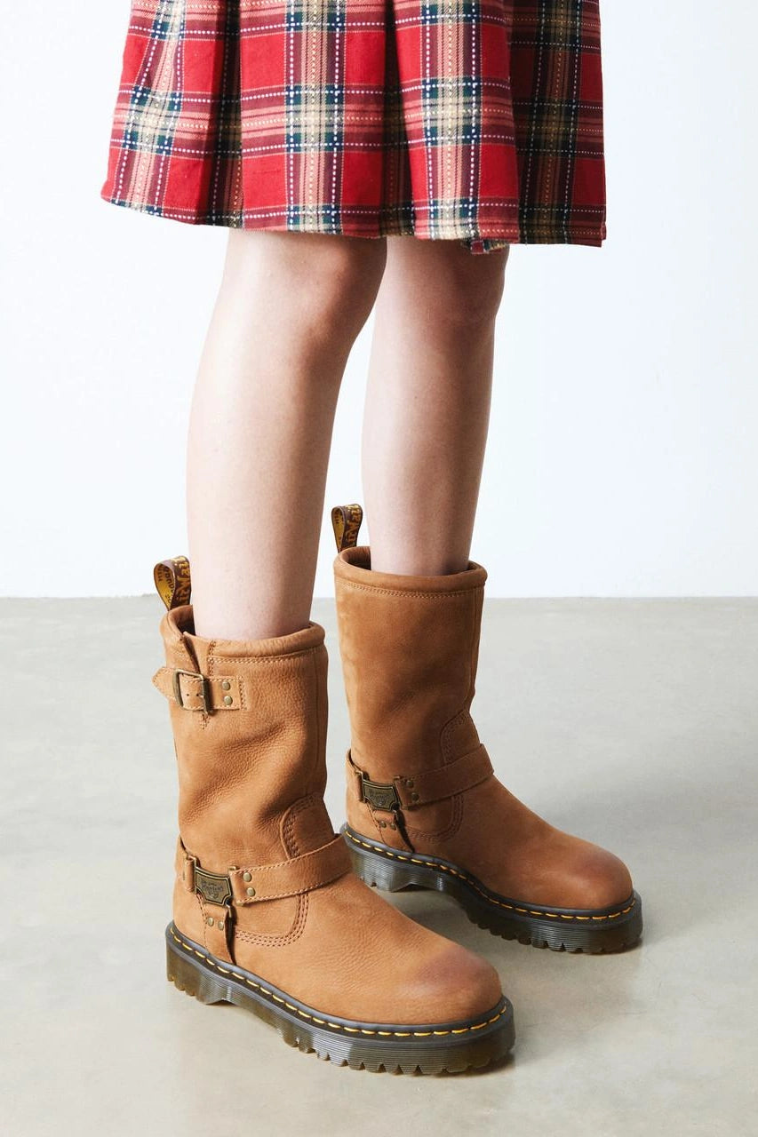 Soft Nubuck Biker Boots