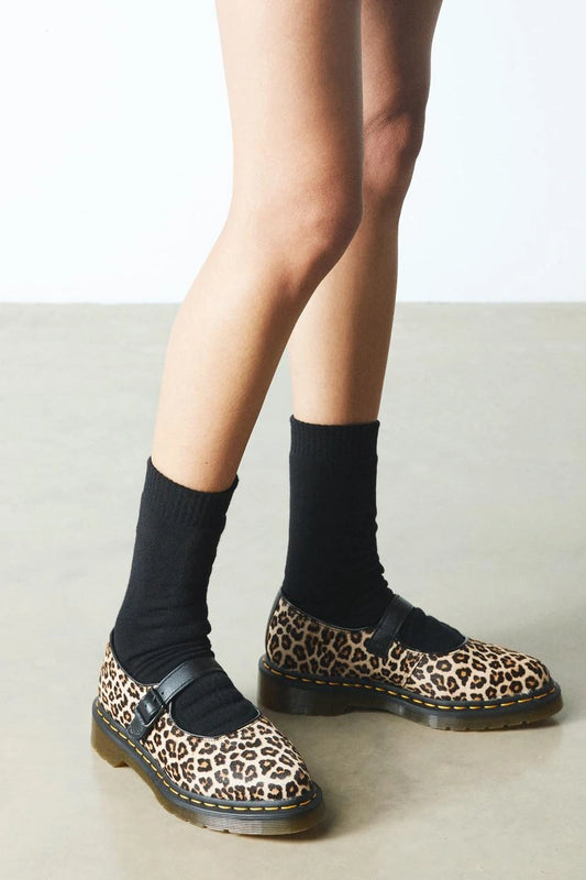 Chunky Leopard Mary Janes
