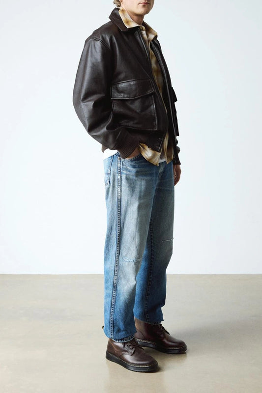 Distressed Leather Chukka Boots