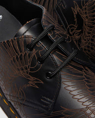 Phoenix Engraved Leather Shoes