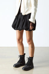Frilled Leather Boots