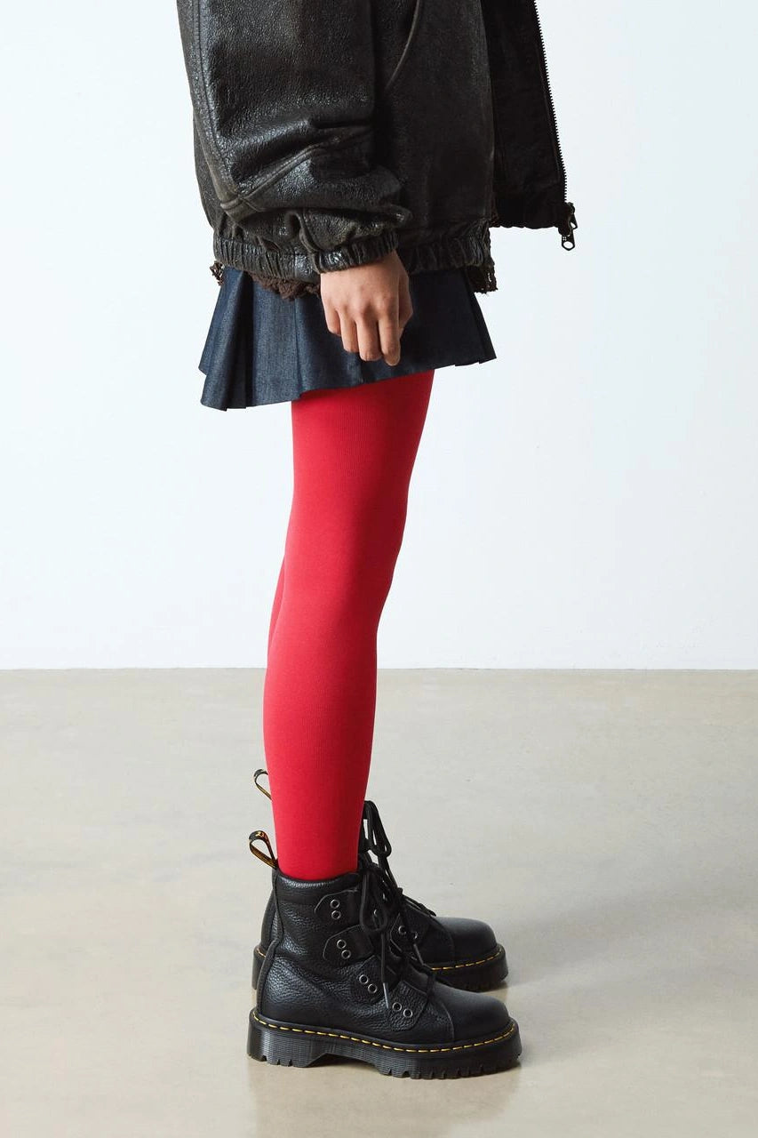 Textured Leather Combat Boots
