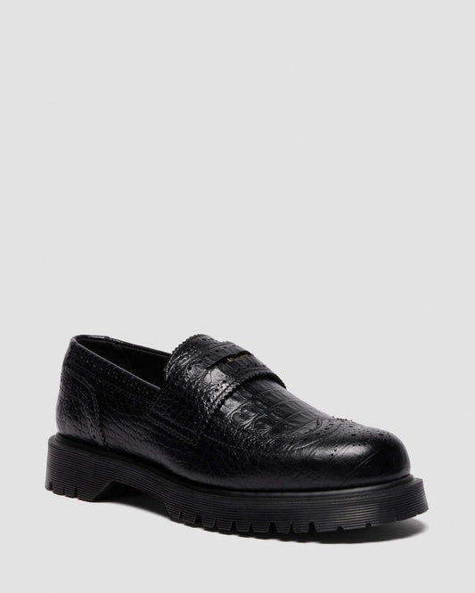Embossed Brogue Loafers
