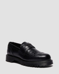 Embossed Brogue Loafers