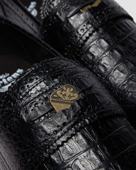 Embossed Brogue Loafers